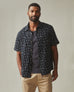 Men's Resort Shirt - Black White Print